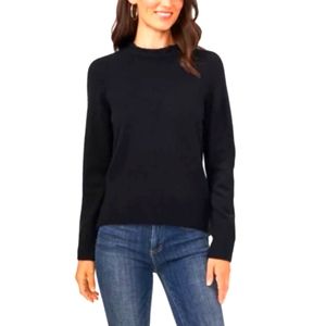 Vince Camuto Ladies Mock Neck Sweater Black
